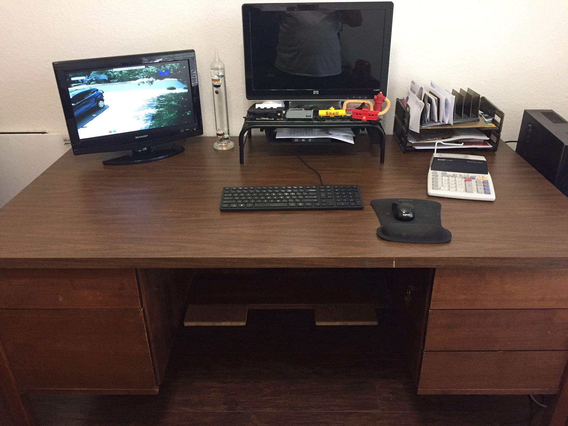 Used Office Desk and Credenza