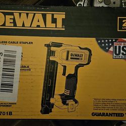 Brand NEW IN  BOX DEWALT 20V Cable/Wire Stapler