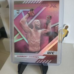 Ufc Khamzat  Chimaev  Rookie  Parallel  Card