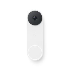 Google - Nest Doorbell (wired, 3rd gen) - Latest Model - 2K Video and Gemini - Snow