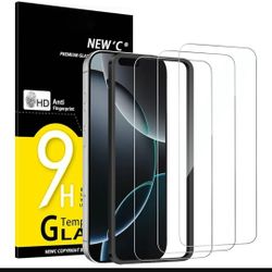 NEW'C 3 Pack Designed for iPhone 17 Pro Max, iPhone 16 Pro Max Screen Protector (6.9 inches),