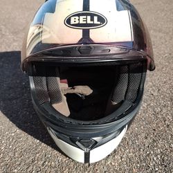 Bell Motorcycle helmet B&W Used