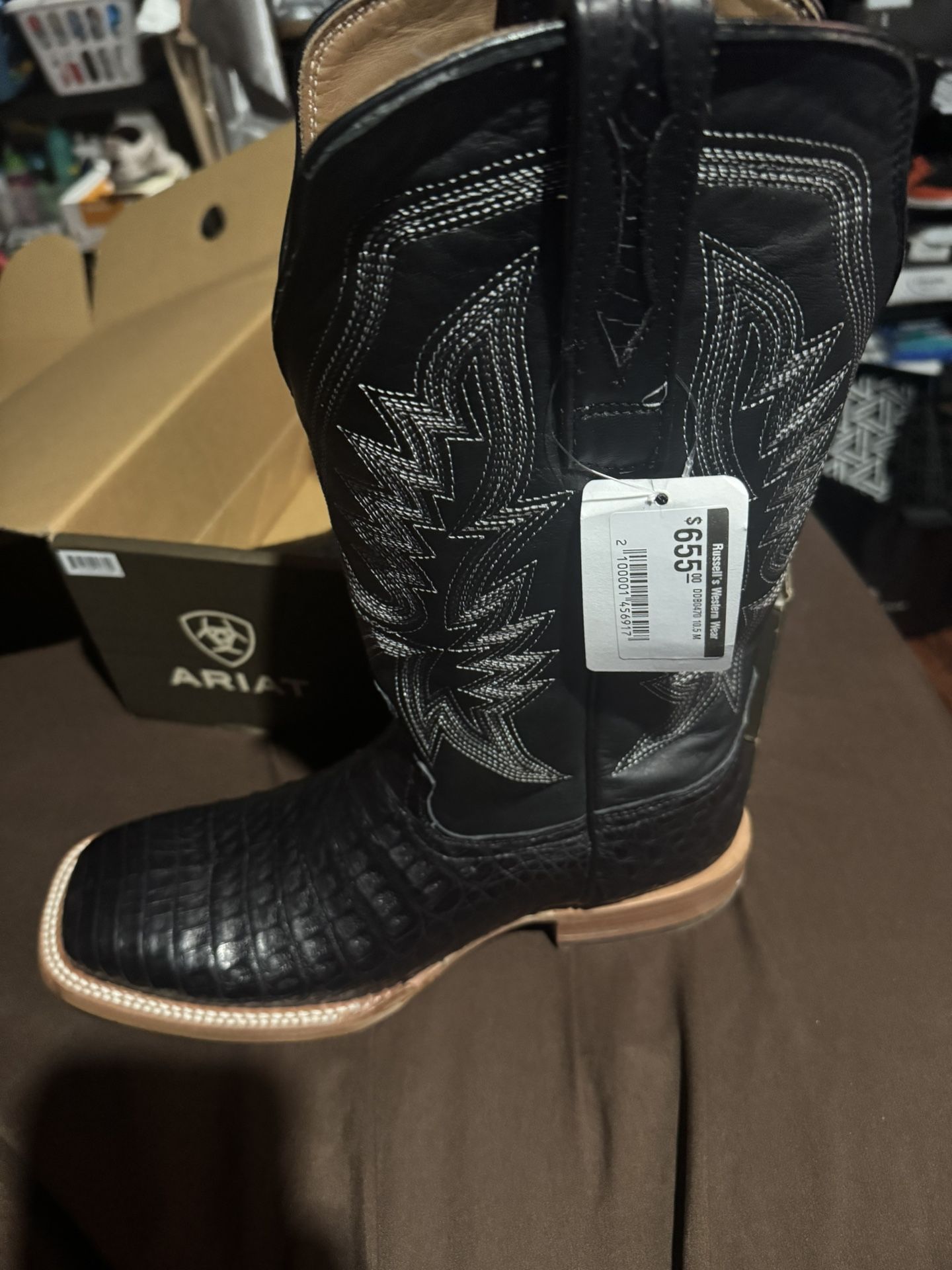 durango black caiman western cowboy boot