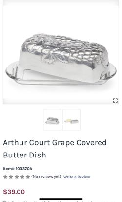Arthur Court Grape Butter Dish