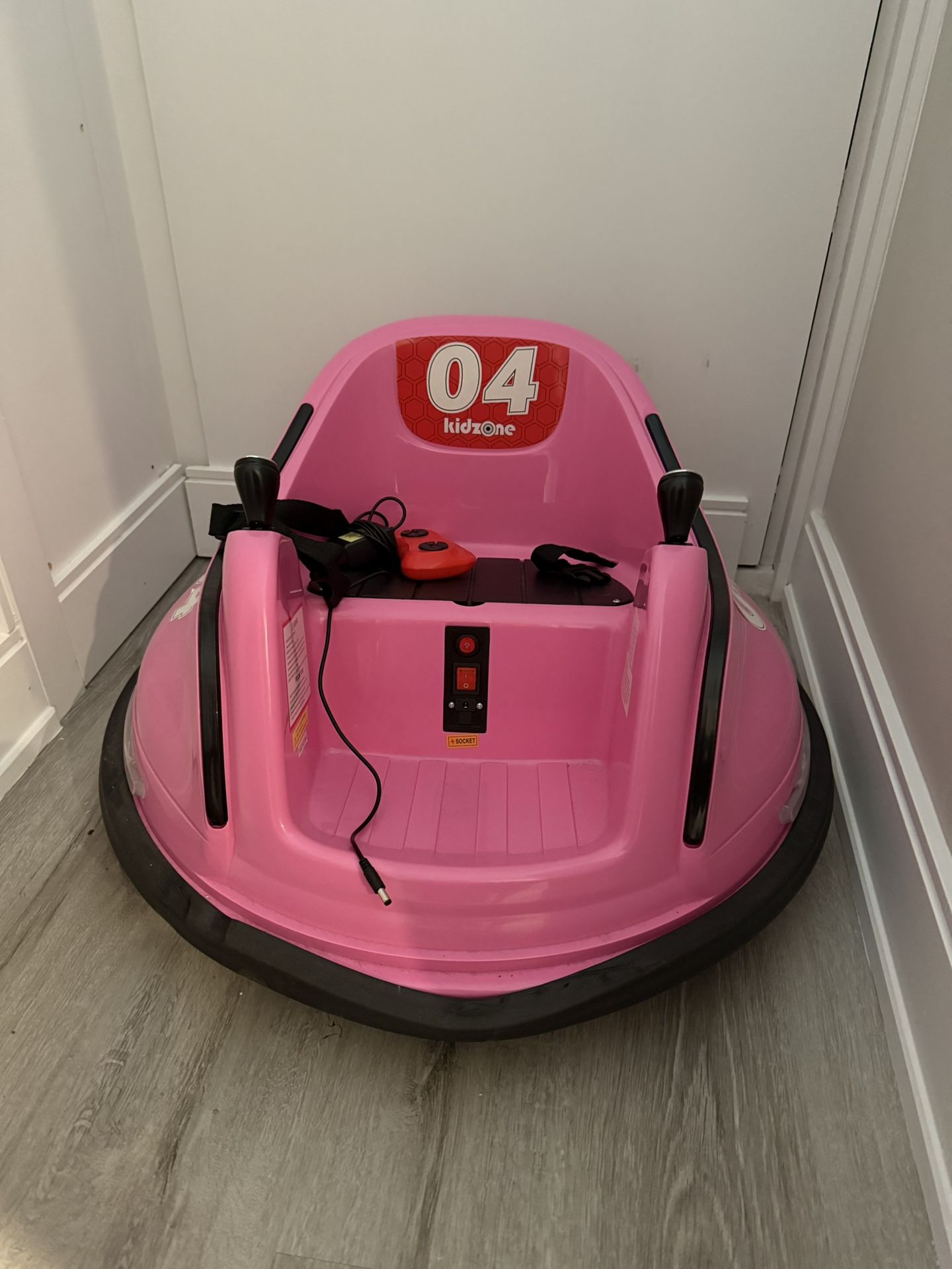 Pink Kidzone Electric Bumper Car