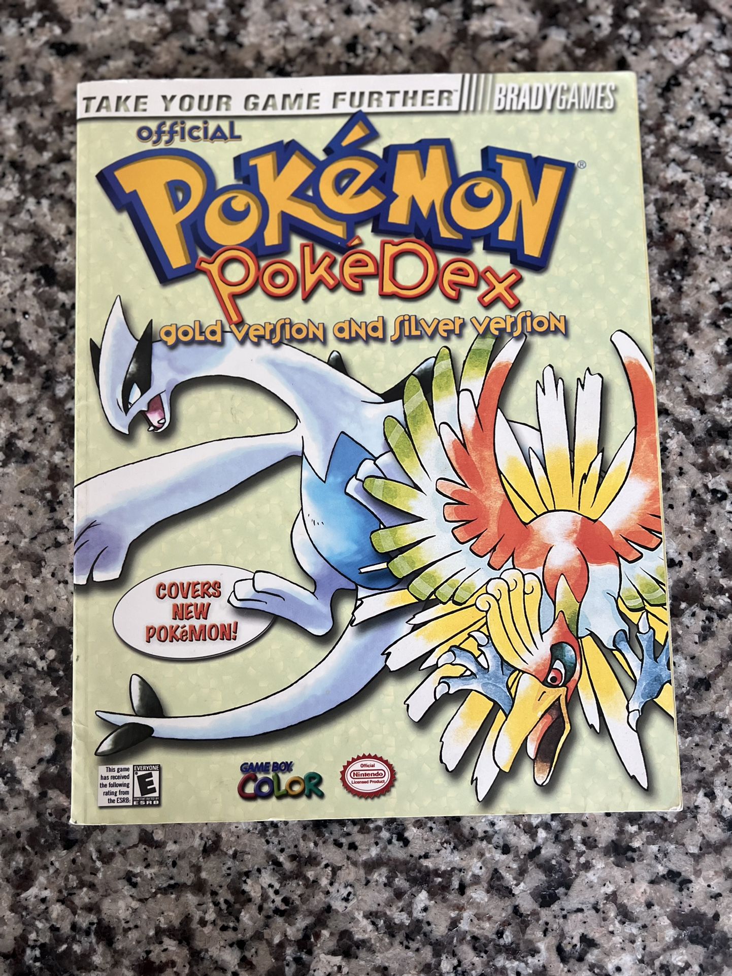 Official Pokemon Pokedex Gold Silver Version Brady Games Rare