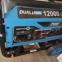 Dual Fuel Generator 12000w. Electric Start