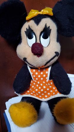 Vintage Disney plush Minnie Mouse 1960s