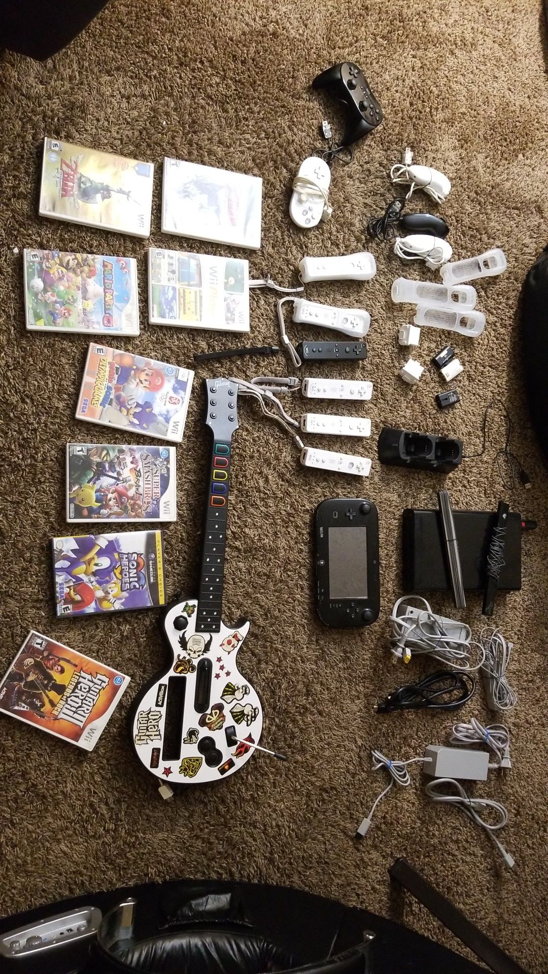 NINTENDO WII U AND SEVERAL EXTRAS