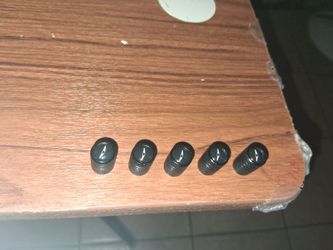 5 black sports car tire valves