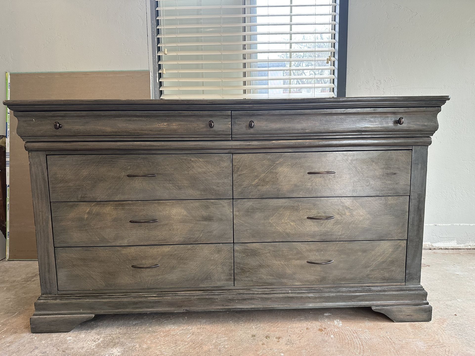 Dresser buffet sideboard cabinet storage 8 drawers multifunctional large credenza