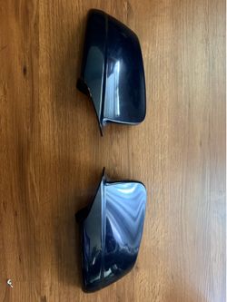 BMW 535i F10 OEM blue mirror caps left and right