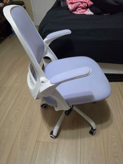 NEO CHAIR Ergonomic Purple Mesh Office Chair – Flip-Up Arms