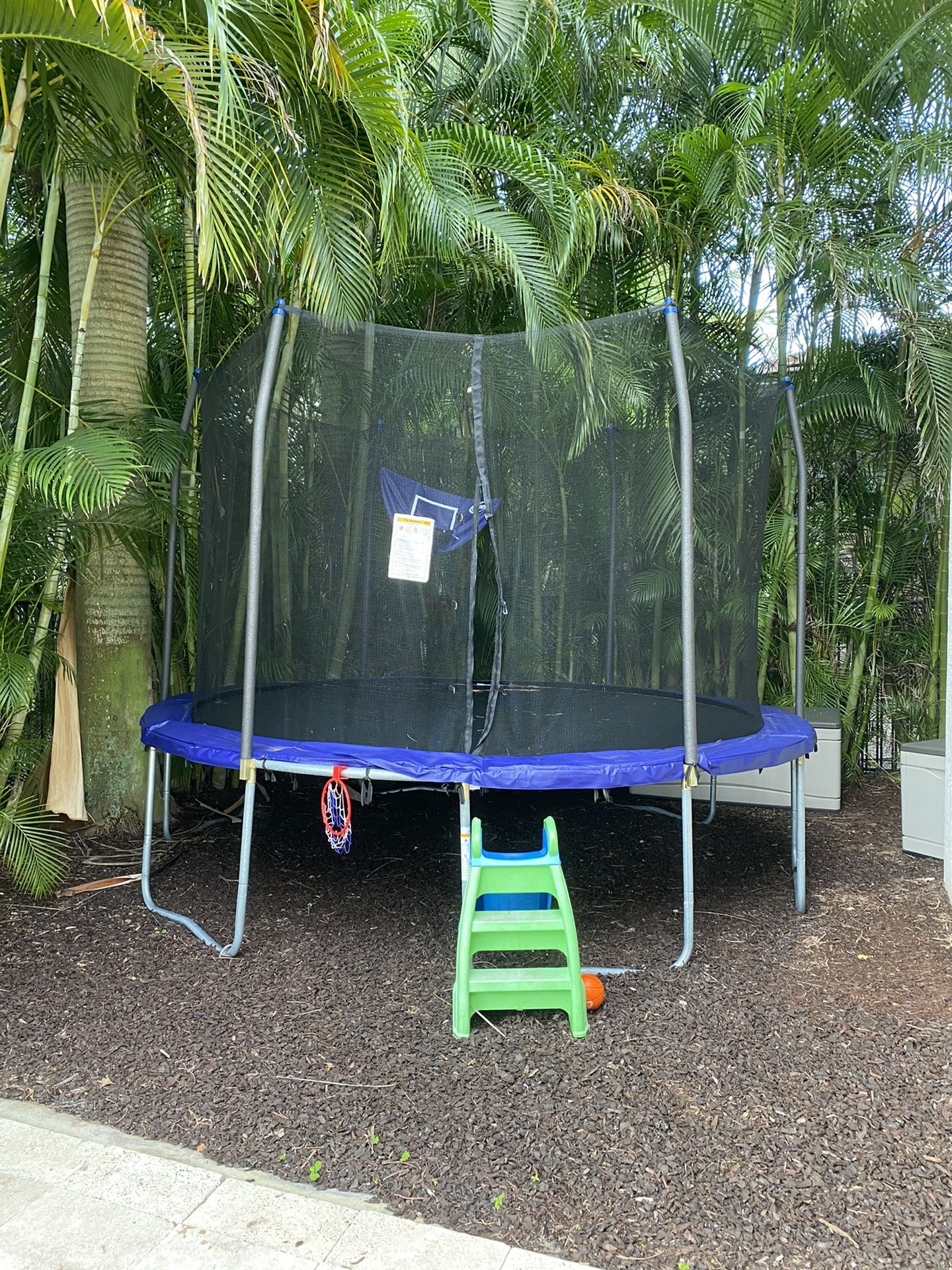 12’ Trampoline less than 1 year old