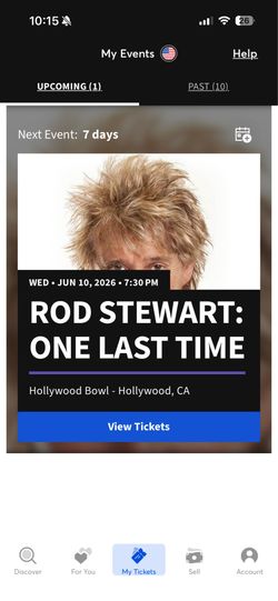 Rod Stewart Hollywood Bowl