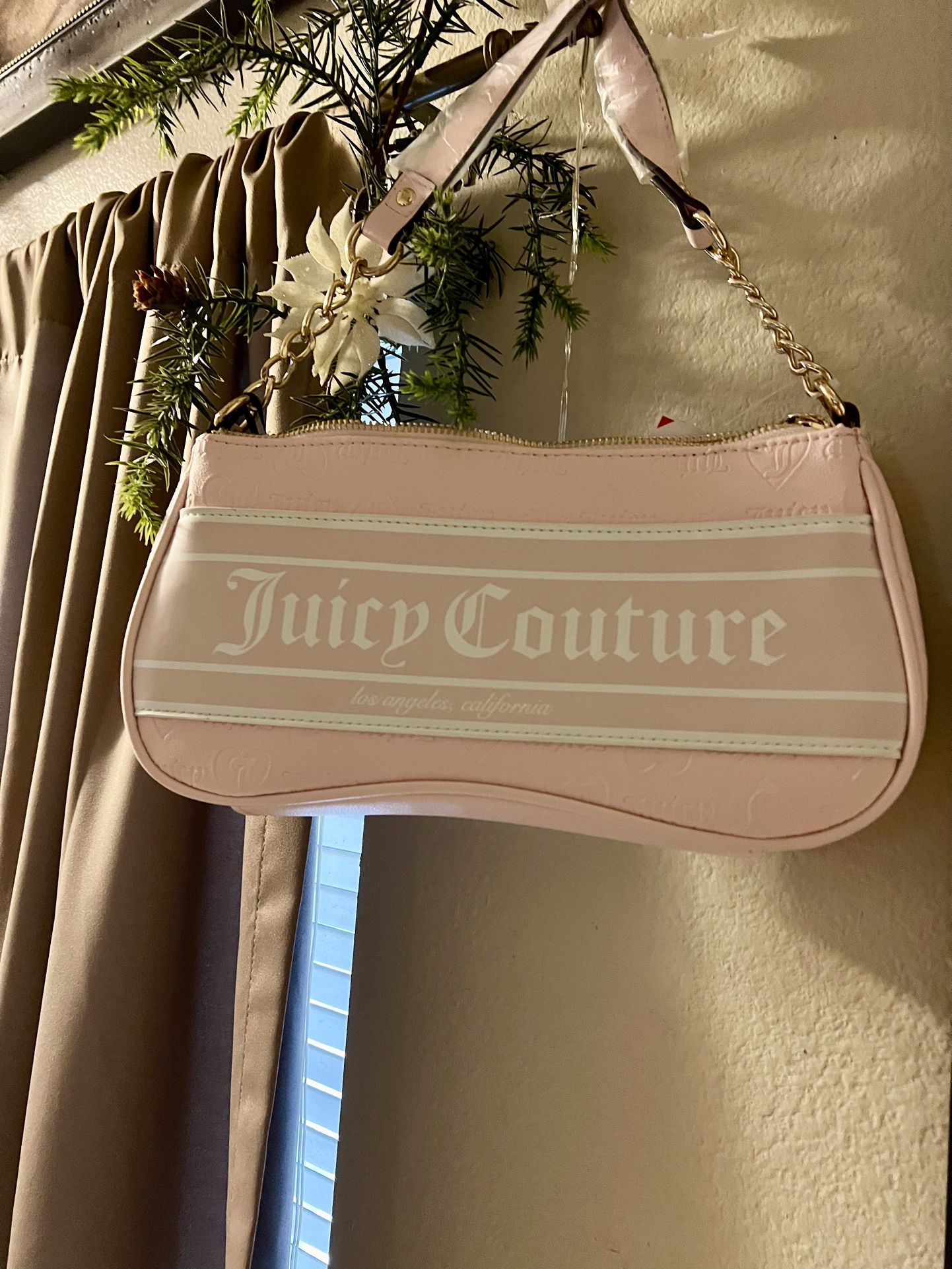 Juicy Couture Leather Bag - Baby Pink 