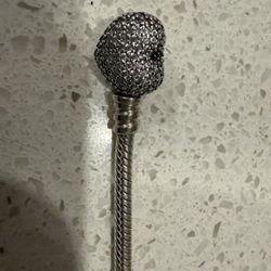 Pandora Sterling S925 Bracelet Heart Cz Clasp 
