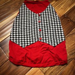 Pet dog houndstooth vest shirt. Size xl