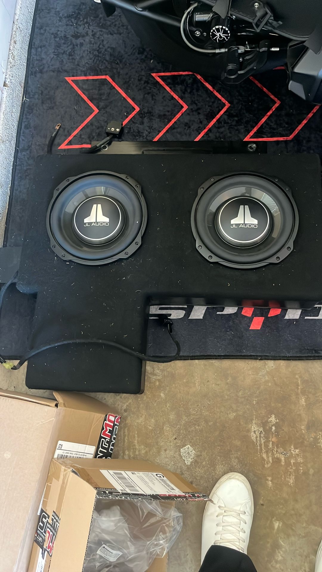JL Audio 10 Inch Shallow Subwoofers and JL Amp