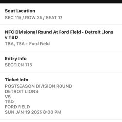 Lions Divisional 