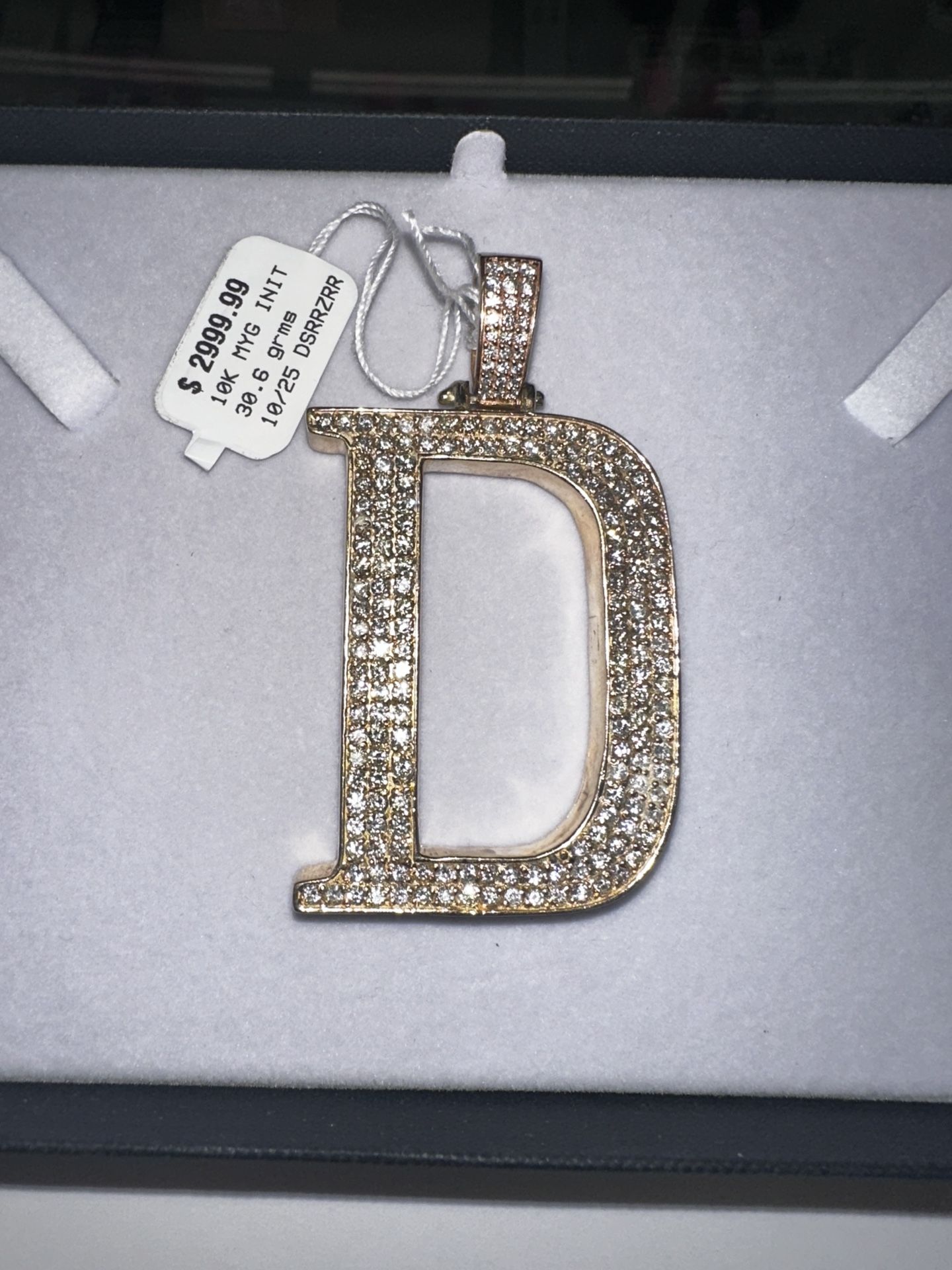 Diamond Pendant “D”