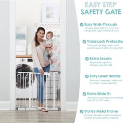 Safety Baby Gate for Doorways or Bottom of Stairs