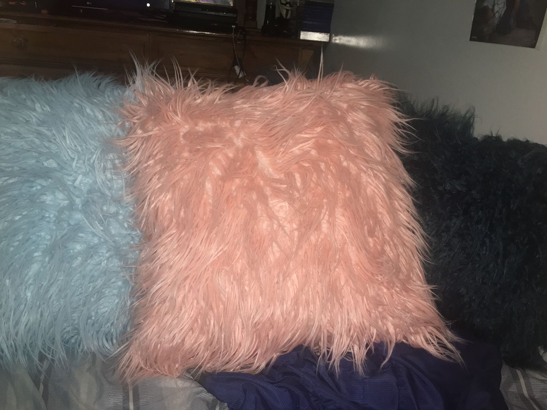 Furry Stuffed Pillows! Buy 1, 2 or all 3