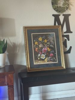 Home interior flower frame