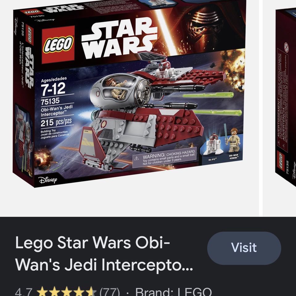 Lego Star Wars Obiwan Jedi Interceptor (75135) Sale in Hillsborough, - OfferUp