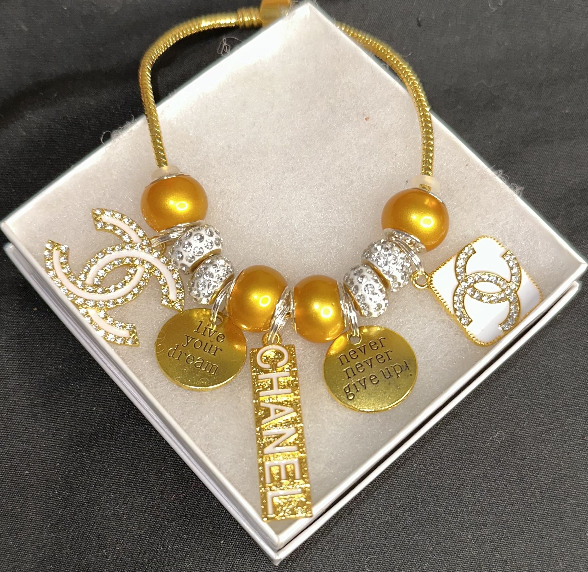 Gold Charm Bracelet 