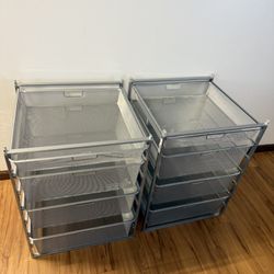 Elfa Mesh Closet Drawers in excellent condition