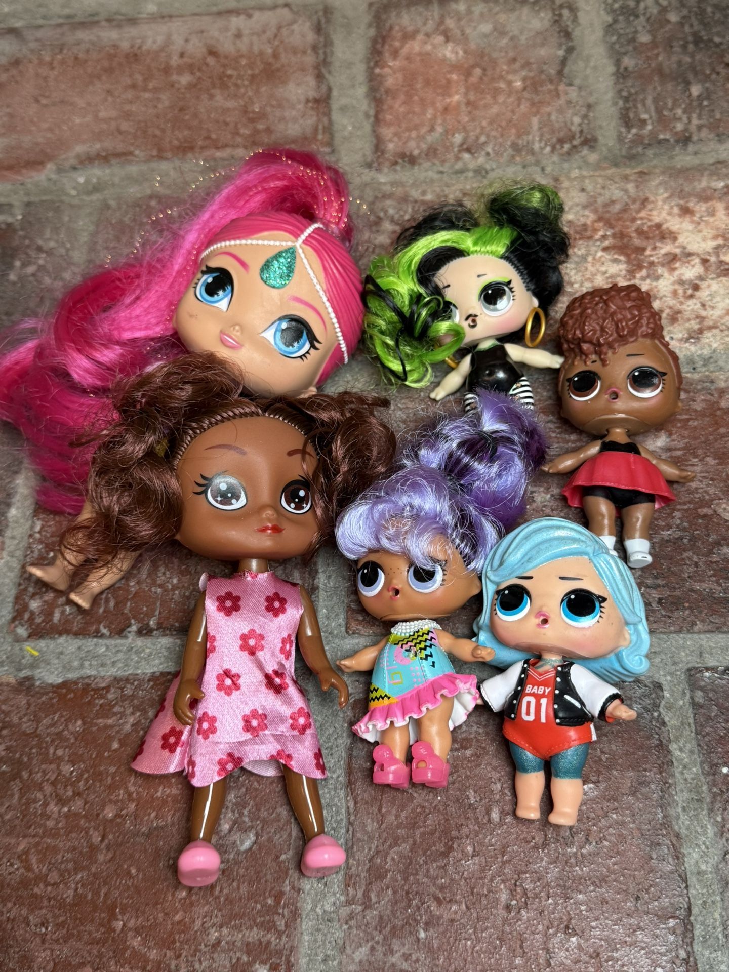 LOL SURPRISE Girls Toys Dolls Lot Of 5 & One random Doll Six Total