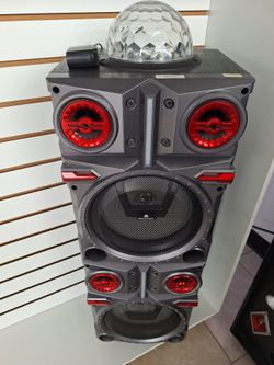 MaxPower Party Tower Speaker with Disco Light