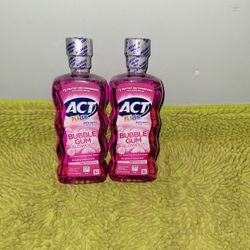 2 Act Kids Mouthwash 16.9oz Bubble Gum Blowout