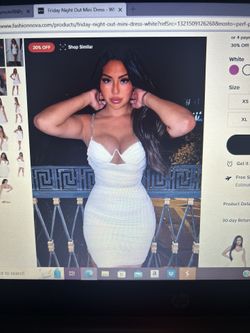 Brand New Fashion Nova White Diamond Dress