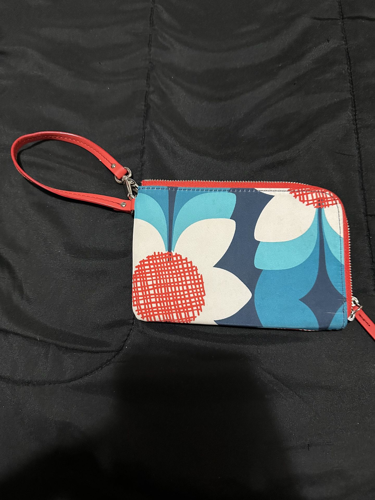 Fossil Wristlet Key-Per Floral NWT Zipper Snap
