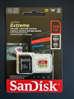 SanDisk Extreme 128Gb MicroSD Card