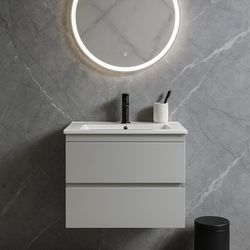 Bathroom vanity floating