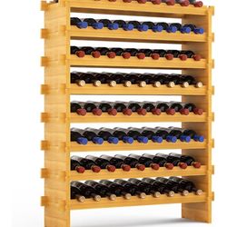 Bambition Bamboo Modular Wine Rack (72btls)