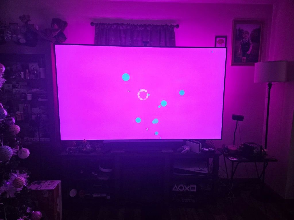 85 Inch Samsung Qled With Ambient Lights