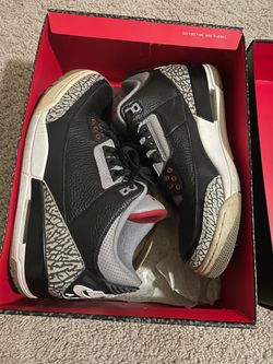 Jordan 3 Black Cement 2018 Size 10.5