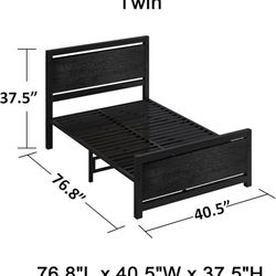 Twin Size Bed Frame 