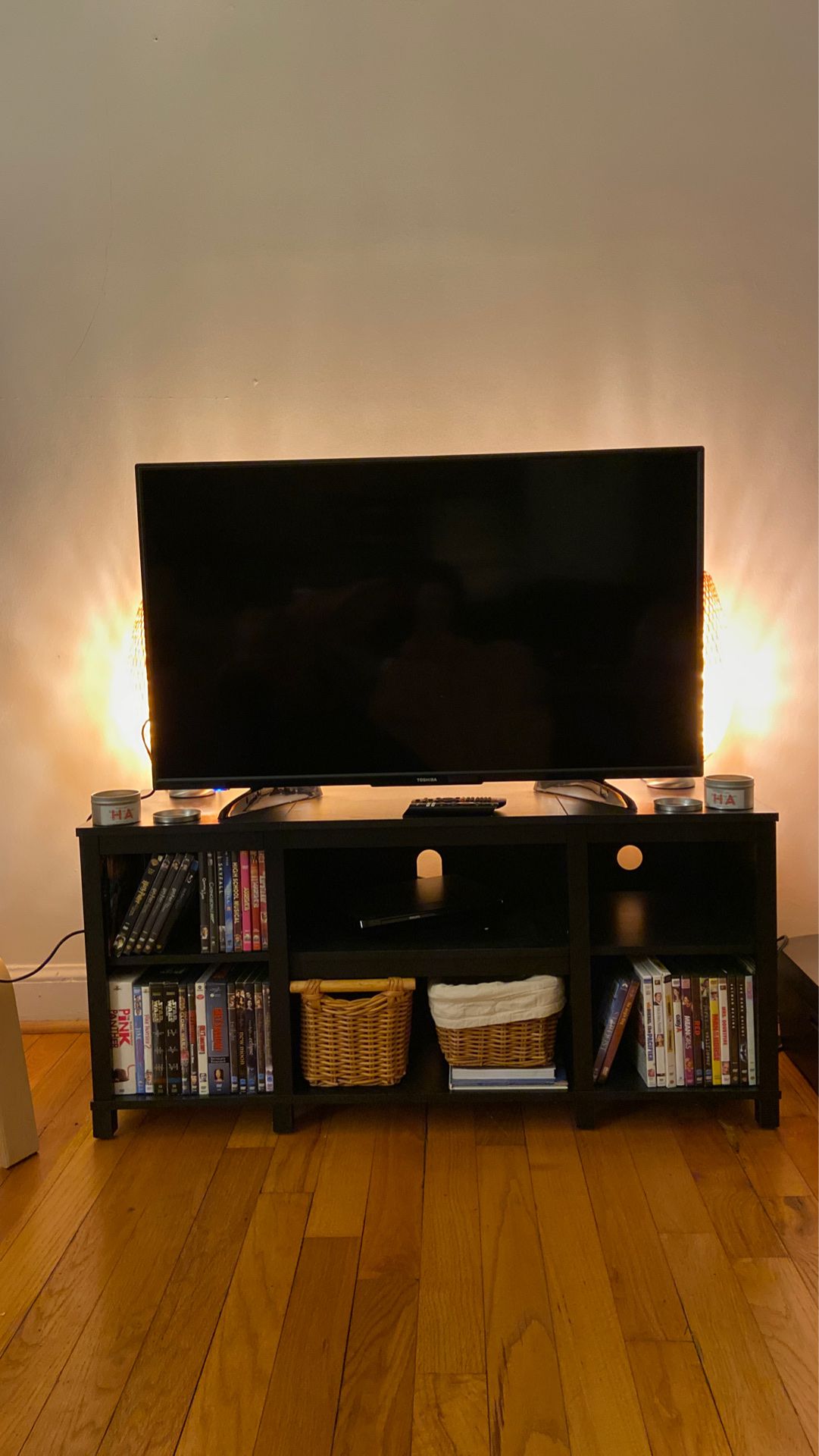 Black IKEA TV stand