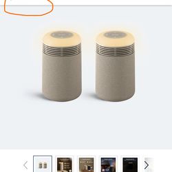 Mini Restful Sunrise Clock Air Purifier bundle 2 pack