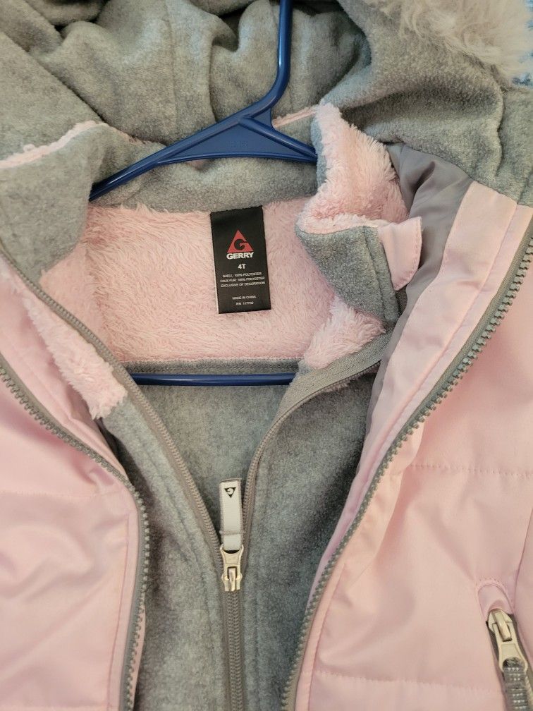 Gerry Girls Winter Jacket, 2 Layer , Size 4 Yr