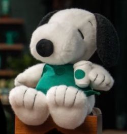 Snoopy Plush Toy with Green Outfit