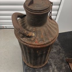 Vintage 1920 Davis Welding & Company 1920-5 Gallon Gas /Oil Can