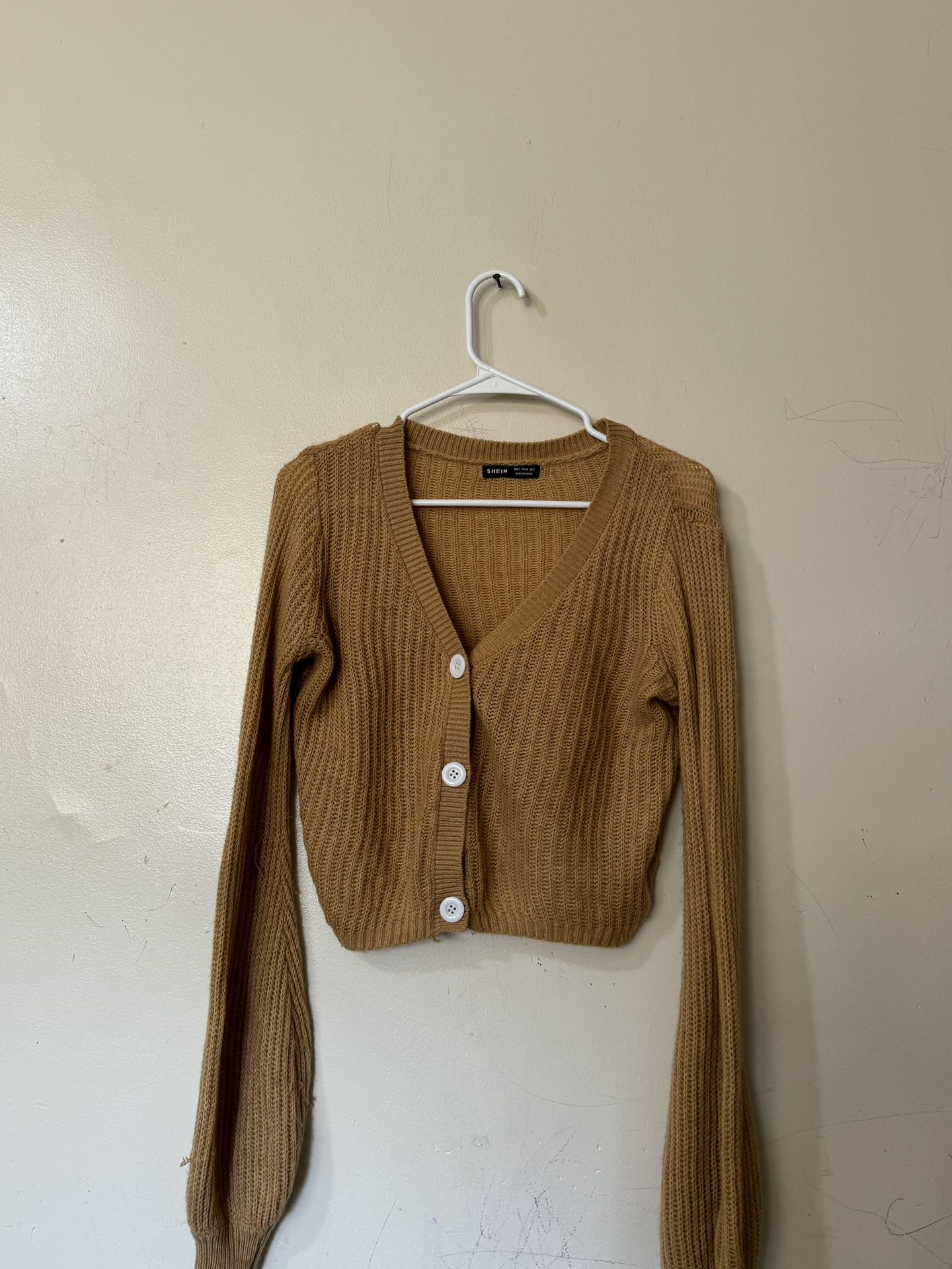 Women Crop Cardigan Size Small