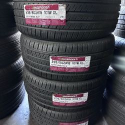 SET OF FOUR NEW TIRES 235/50/18 LANDSPIDER INCLUDING MOUNT AND BALANCED , ASK ME FOR SIZES AND BRAND 