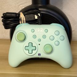 Hori Horipad Turbo Gaming Controller for Nintendo Switch 2 - Cozy Green